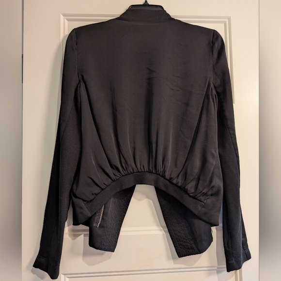 BCBGMaxazria Black Zip Jacket XS - Picture 3 of 6
